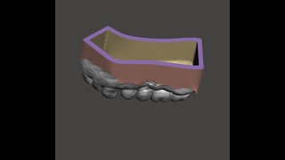 Meshmixer dental Making Base and Hollow Model [upl. by Pierrette348]