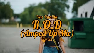 Vae Vanilla  ROD Amped Up Mic Lyrics hold tf on take me off of speaker phone [upl. by Annaliese878]