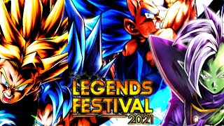 LEGENDS FESTIVAL MASH UP 2021dragonball dblegends [upl. by Ennairek]