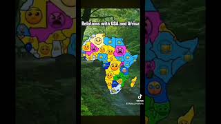 Relations with USA and africa mapper geography maps africa usa opinion fypシ viral [upl. by Torr]