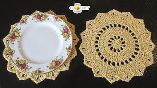 Pretty Doily Placemats Crochet Pattern amp Tutorial [upl. by Suravat]