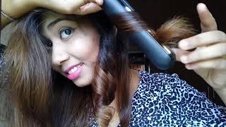 How to curl hair using straightener [upl. by Ittam]