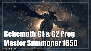 Lost Ark Master Summoner  Behemoth Gate 12 Prog Clear  1650 [upl. by Jeffie]