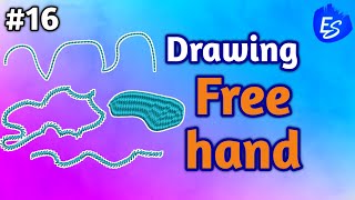 Free hand drawing wilcom e4 hindi tutorial [upl. by Morris360]