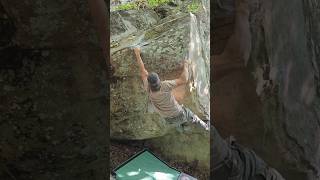 Platypus V8  Holy Boulders  Southern Illinois IL bouldering rockclimbing soill v8 toehook [upl. by Oigufer815]