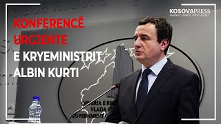 Konferencë urgjente e kryeministrit Kurti [upl. by Gaile]