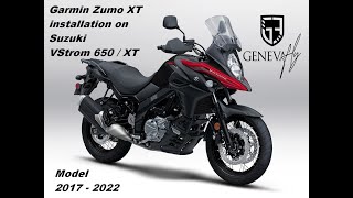 GARMIN Zumo XT installation on Suzuki VStrom 650xt 20172022 [upl. by Moor]