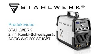 STAHLWERK Schweißgerät ACDC WIG 200 ST IGBT [upl. by Schaab210]