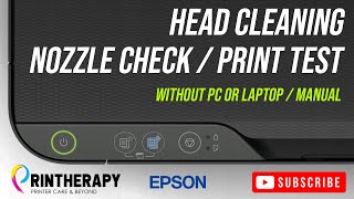 EPSON L3110 3150 3101 3210 MANUAL HEAD CLEAN AND PRINT NOZZLE CHECK PRINT TEST WITHOUT PC OR LAPTOP [upl. by Ahsyle]