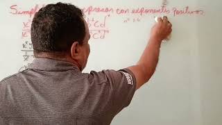 SIMPLIFICAR Y PRESENTAR CON EXPONENTES POSITIVOALGO DE MATEMATICAS [upl. by Truman]