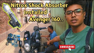 Bajaj Avenger 160 Street BS6 Full Engine Repair  Install Nitrox Shock Absorber [upl. by Alarick]