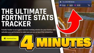 How to get LIVE STATS in Fortnite Chapter 5 Fortnite Tracker Extension [upl. by Carny]