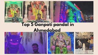 Top 5 ganpati pandal in Ahmedabad 2024  part2 ganpati ganpati2024 ahmedabad gujarat [upl. by Lerak612]