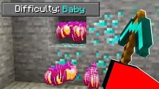 Minecraft But Its on BABY DIFFICULTY [upl. by Augie]