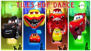 Car Evil Vs McQueen Car Vs Spider Car Vs Car Eater Tiles Hop Dance [upl. by Adnorat]