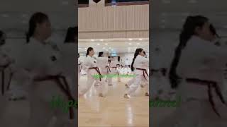 Poomsaepattern8 performance learning training taekwondo shorts [upl. by Akirdnwahs]