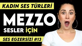 SES EGZERSİZİ 13  MEZZO SOPRANO Ses Rengi için [upl. by Nariko615]