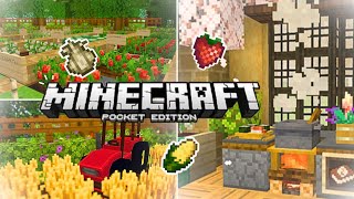 The BEST farmingcooking addon for Minecraft 120 bedrock and MCPE👩🏽‍🌾🌽🍓 UltraFarming v22 [upl. by Lebasile820]