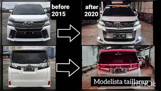 project 10Vellfire 2015 convert to 2020 with modelista tail lamp [upl. by Llednahs]