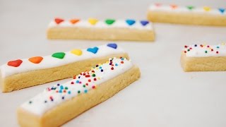 Heart Sprinkle Cookie Sticks [upl. by Asnarepse]