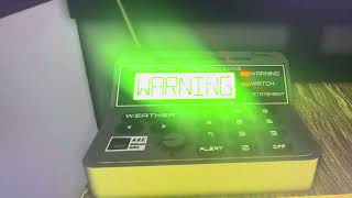 NOAA Weather Radio Tornado Warning [upl. by Hterag]