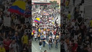 Marchas hoy en Bogotá contra el Gobierno Petro marchas bogota petro paz democracia hoy ahora [upl. by Ellehcen]