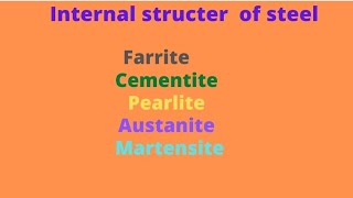 INTERNAL STRUCTURE OF STEEL।।farrite।।cementite।।pearlite।। [upl. by Travers617]