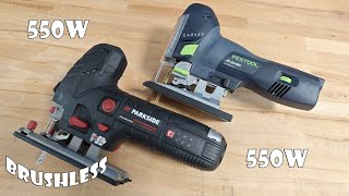 Festool PS 420 EBQ vs Parkside Performance PPSTK 550 A1 Jigsaw [upl. by Sitarski]