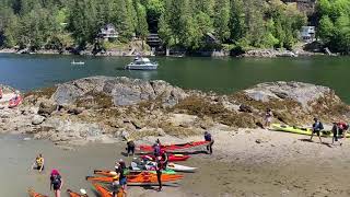 Kayaking Belcarra Picnic Area to Twin Islands BC Canada [upl. by Nirel877]