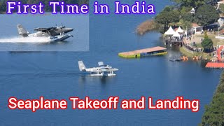 Seaplane Takeoff amp Landing first time in India at Umiam Lake Meghalaya [upl. by Sydelle]