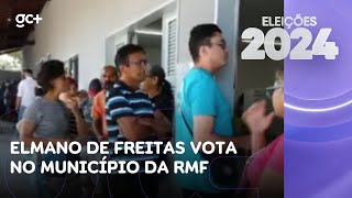 Governador Elmano de Freitas vota no município da RMF  Eleições 2024 no Ceará [upl. by Noira736]