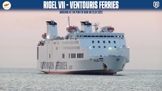 Arrival of ferry RIGEL VII Bari Ventouris Ferries  HD 1080p [upl. by Llien]