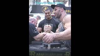 Denis Cyplenkov toying with Adam Silver 🦾🥶 deniscyplenkov armwrestling shortsvideo [upl. by Leahcim]