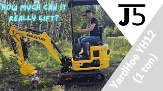 How much can a 1 ton excavator really lift [upl. by Emilie]