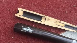 Axe Bat Split In Half Why a composite wood bat [upl. by Airbma]