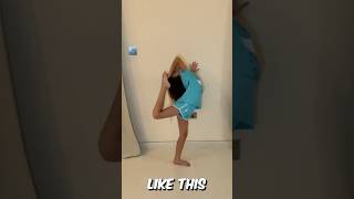 Leg to head flexibility challenge in gymnastics [upl. by Shih]