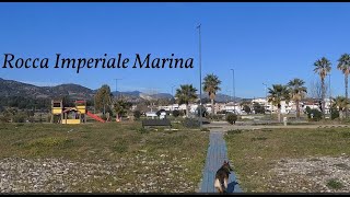 ep109 Rocca Imperiale Marina  Beach and big field to play with dog [upl. by Archangel]