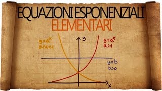 Equazioni Esponenziali Elementari  Spiegazione con Esempi Svolti [upl. by Llahsram]