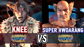 T8 🔥 KNEE Devil Jin vs SUPER HWOARANG Heihachi 🔥 Tekken 8 High Level Gameplay [upl. by Eatnoled]