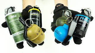 Testing Every Single TAGiNN Airsoft Grenade [upl. by Ennadroj]