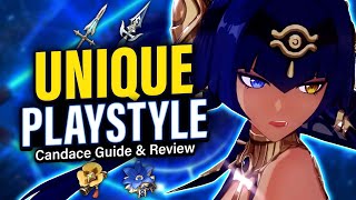 CANDACE REVIEW amp GUIDE How to Play Best Support amp DPS Builds Team Comps  Genshin Impact 31 [upl. by Noivad]