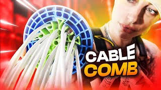 How To Comb and Dress CAT6 Cables with the Jonard Cable Comb [upl. by Ecertak]