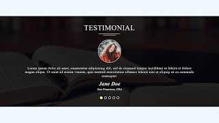 Responsive AutoSliding Testimonial Section Using HTMLCSS And JavaScript  Clients Testimonials [upl. by Aerdnuahs]