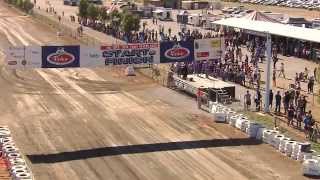 Race Day 2  First three Bikes Crossing the StartFinish Line  2013 Tatts Finke Desert Race [upl. by Ayanaj85]