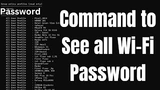 Find All WiFi password in 1 minute [upl. by Adialeda770]