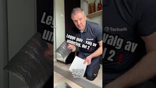 Velg riktig underlag del 2 ❗️shorts diy tips viralvideo tips gulv tarkett ekspert [upl. by Betthezel]