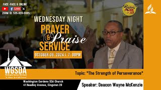 Wednesday Night Prayer amp Praise Service  Deacon Wayne McKenzie  October 092024 [upl. by Bast149]