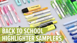 Back to School Highlighter Samplers [upl. by Naloc]