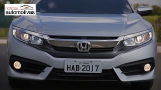 Novo Civic EXL 2017  NoticiasAutomotivascombr [upl. by Cassiani536]