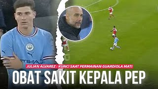 Masuk dan Mengubah Laga” Lihatlah Determinasi Julian Alvarez Mengubah Gaya Permainan City vs Arsenal [upl. by Sidran]